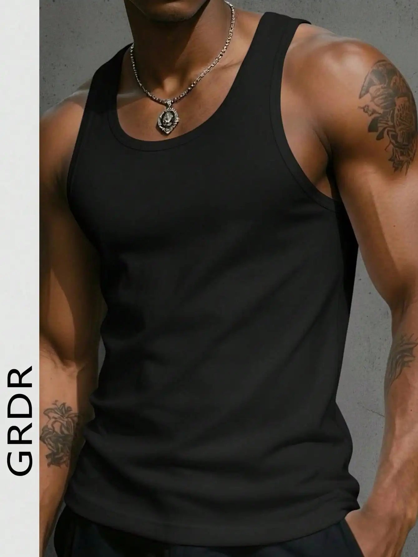 Slim Fit Solid Tank Top