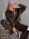 Autumn Women's Tracksuit with Zipper and Trousers Gary Casual Two Piece Set Women Casual Yellow  Pant Sports Suit with A Hood