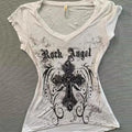 Vintage Distressed Harajuku Slim Tee
