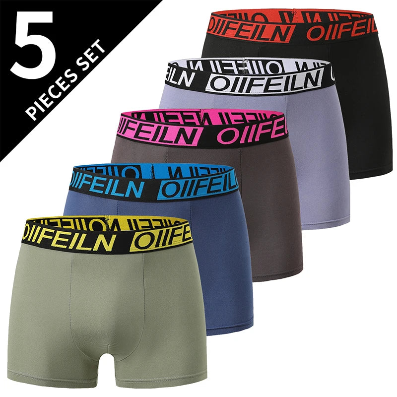 Black Gold Printed Boxer Briefs (5/10-Pack)