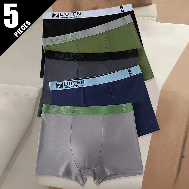 Black Gold Printed Boxer Briefs (5/10-Pack)