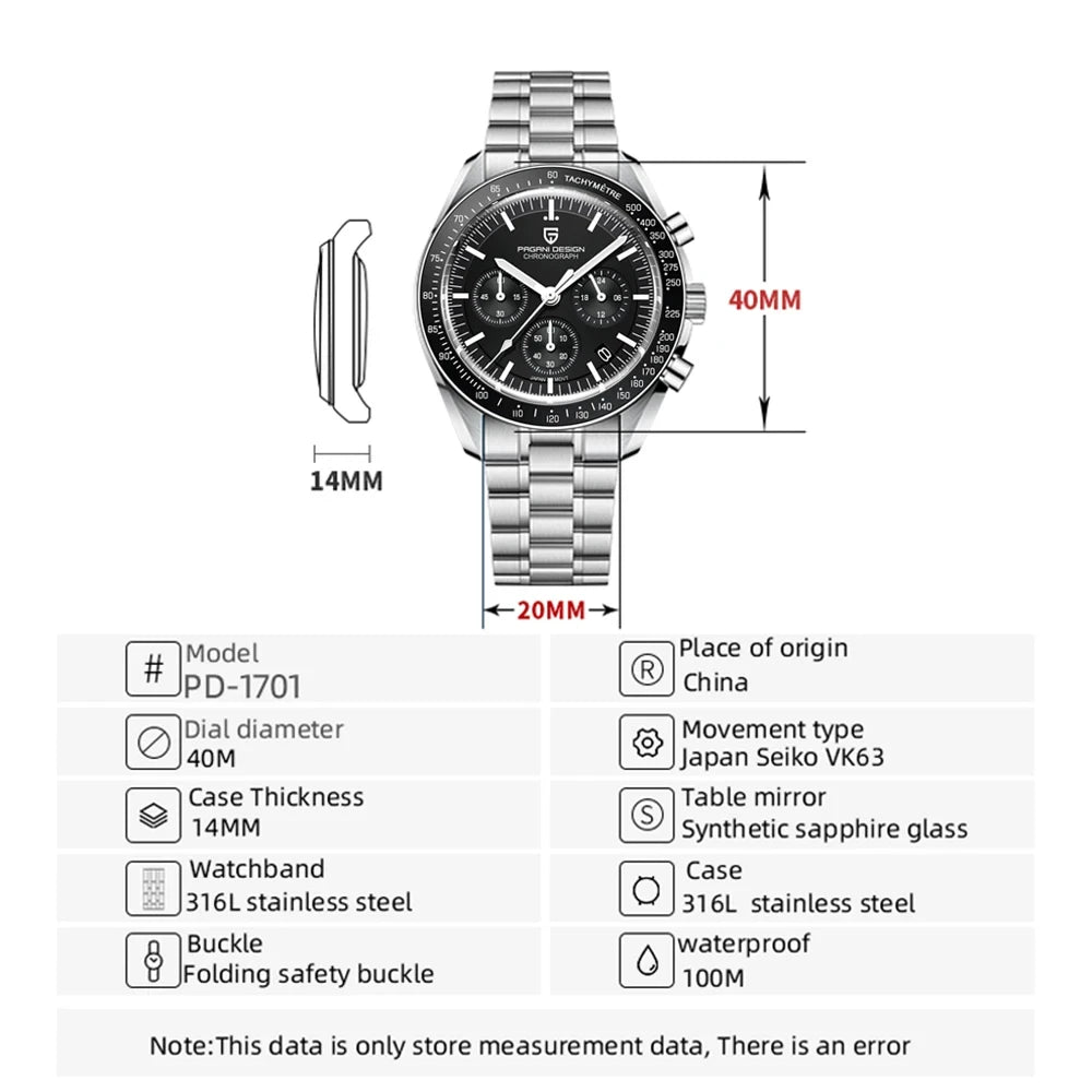 Moon Luxury Sport Quartz Watch