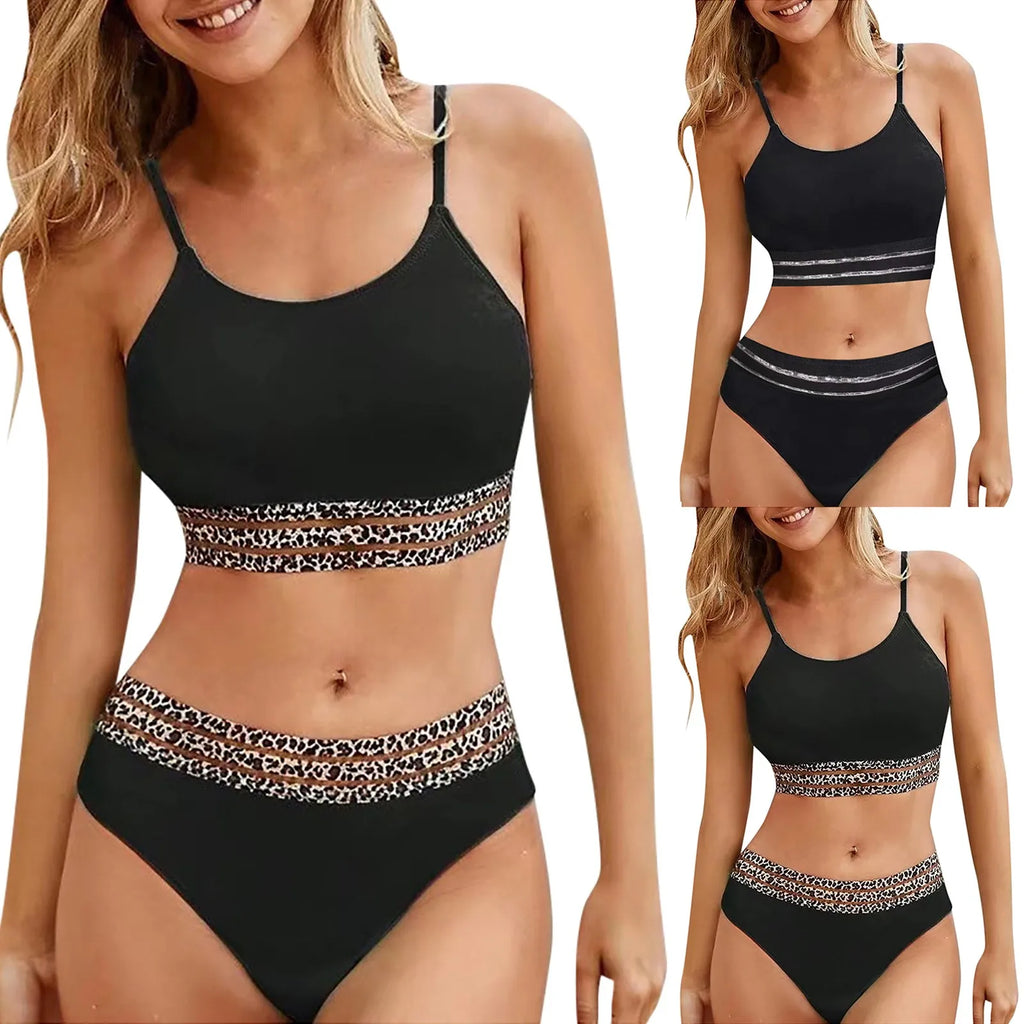 Tummy Control Triangle Bikini Set