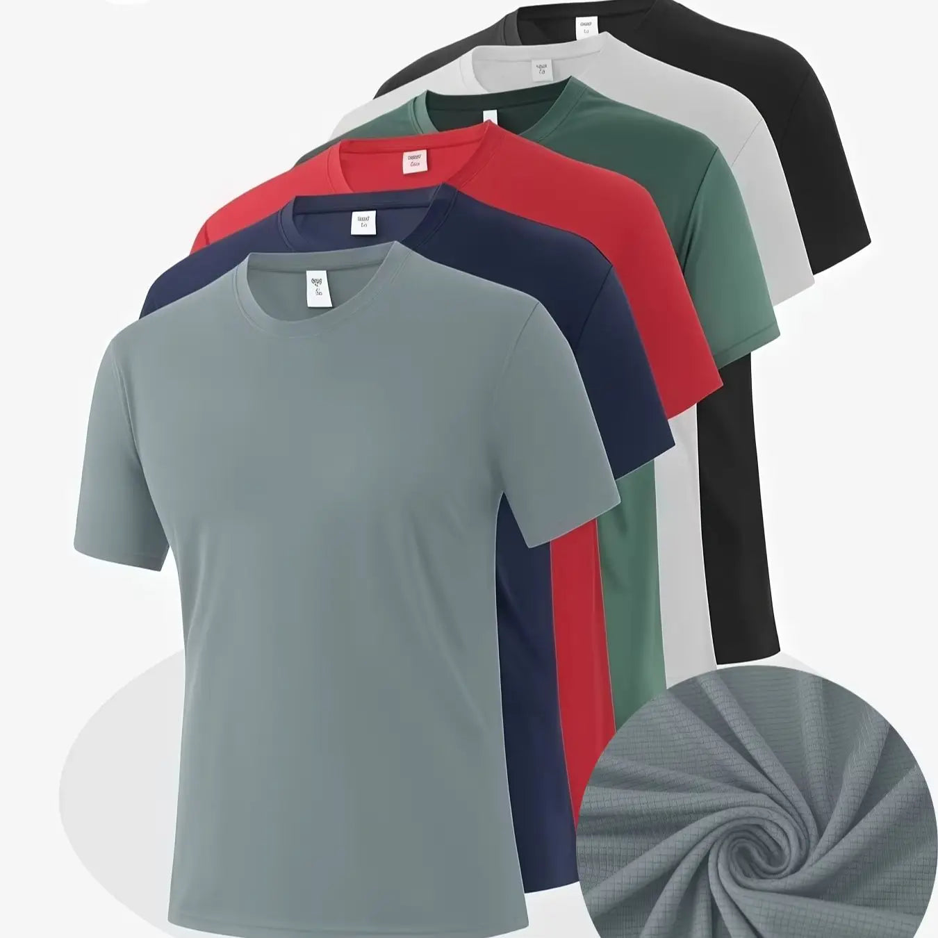 6-Pack Breathable Crew Neck Tees