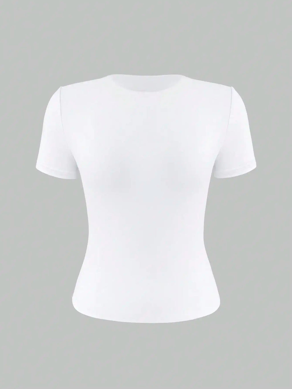 Fitted Round Neck Summer T-Shirt