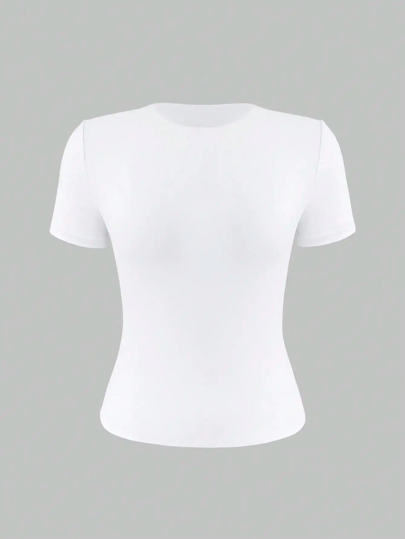 Fitted Round Neck Summer T-Shirt