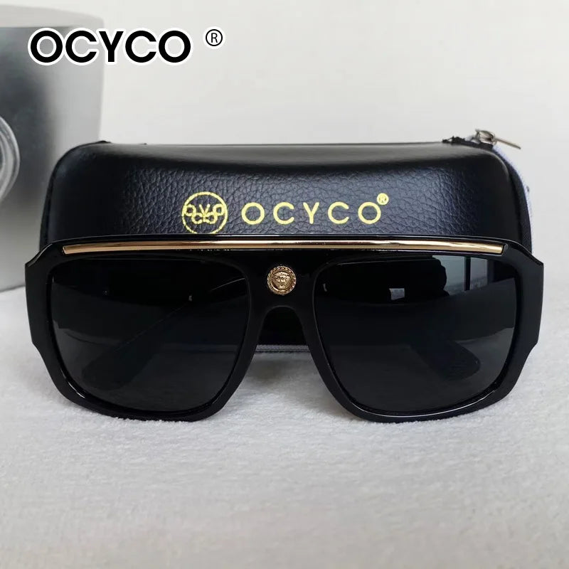 Fashion Brand Luxury Designer Sunglasses Men Women 2026 Oversized Vintage Punk Shades Glasses Summer Travel Sunglasses With Case