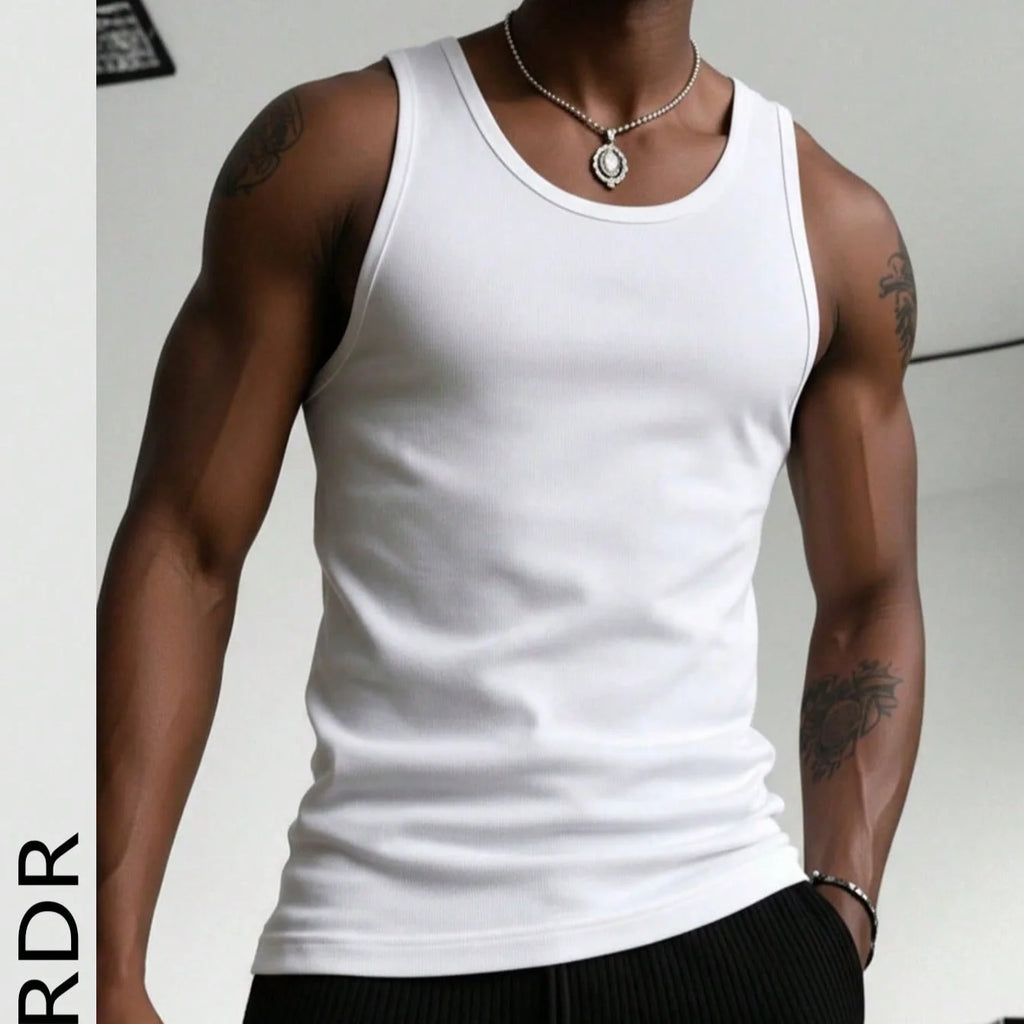 Slim Fit Solid Tank Top