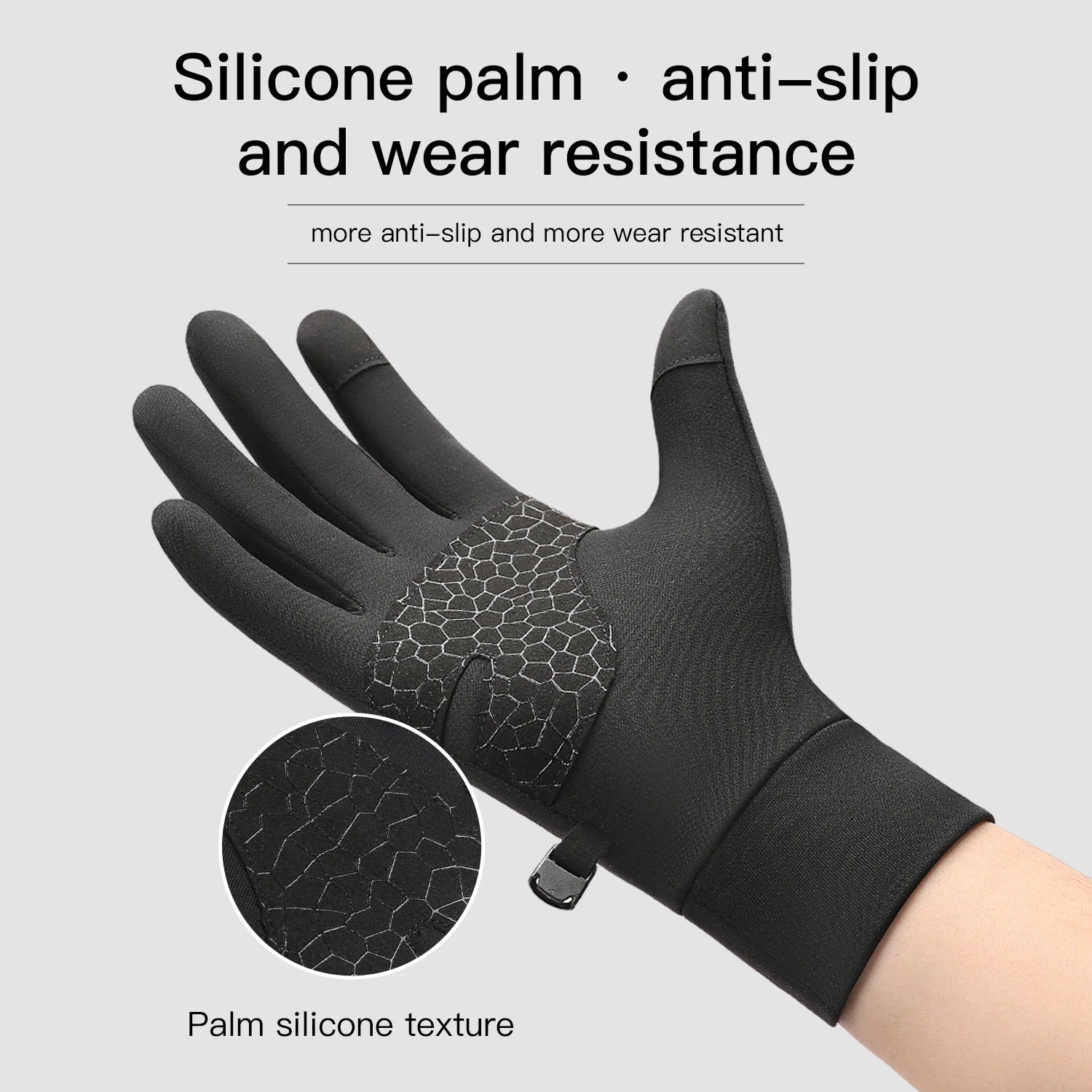 Sports Outdoor Running Men's Winter Warm Knitted Touchscreen Cycling Gloves Women's Autumn/Winter Thin Edition with Velvet