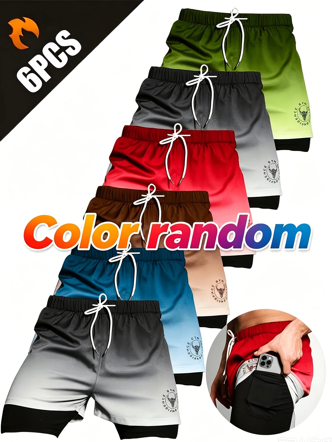 6-Pack Summer Shorts Set