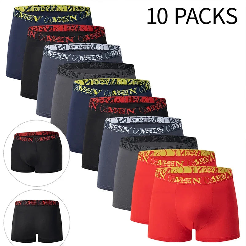 Black Gold Printed Boxer Briefs (5/10-Pack)