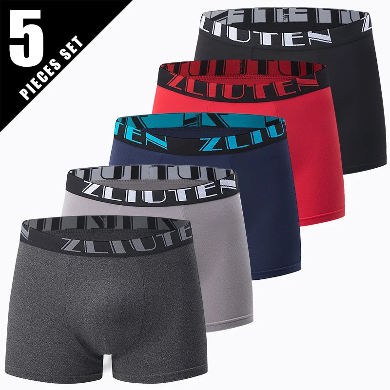 Black Gold Printed Boxer Briefs (5/10-Pack)