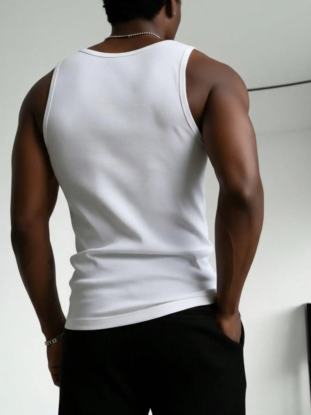 Slim Fit Solid Tank Top