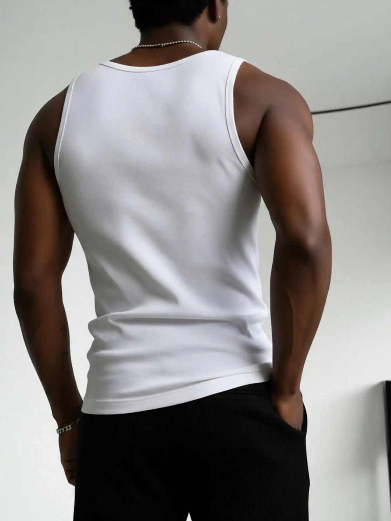 Slim Fit Solid Tank Top