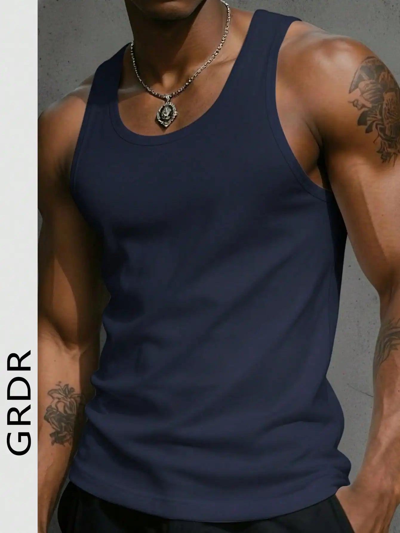 Slim Fit Solid Tank Top