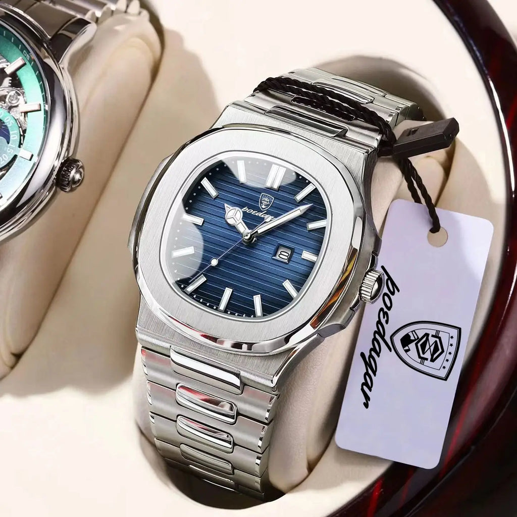 POEDAGAR Square Luminous Watch