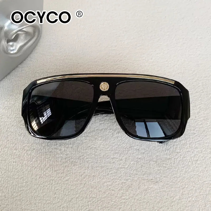 Fashion Brand Luxury Designer Sunglasses Men Women 2026 Oversized Vintage Punk Shades Glasses Summer Travel Sunglasses With Case
