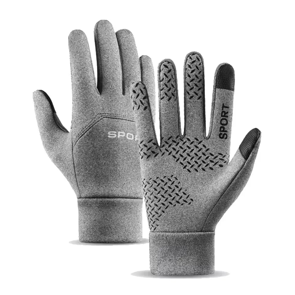Autumn and Winter Touchscreen Men's and Women's Warm Gloves Plush Outdoor Sports Windproof and Cold Proof Cycling Gloves