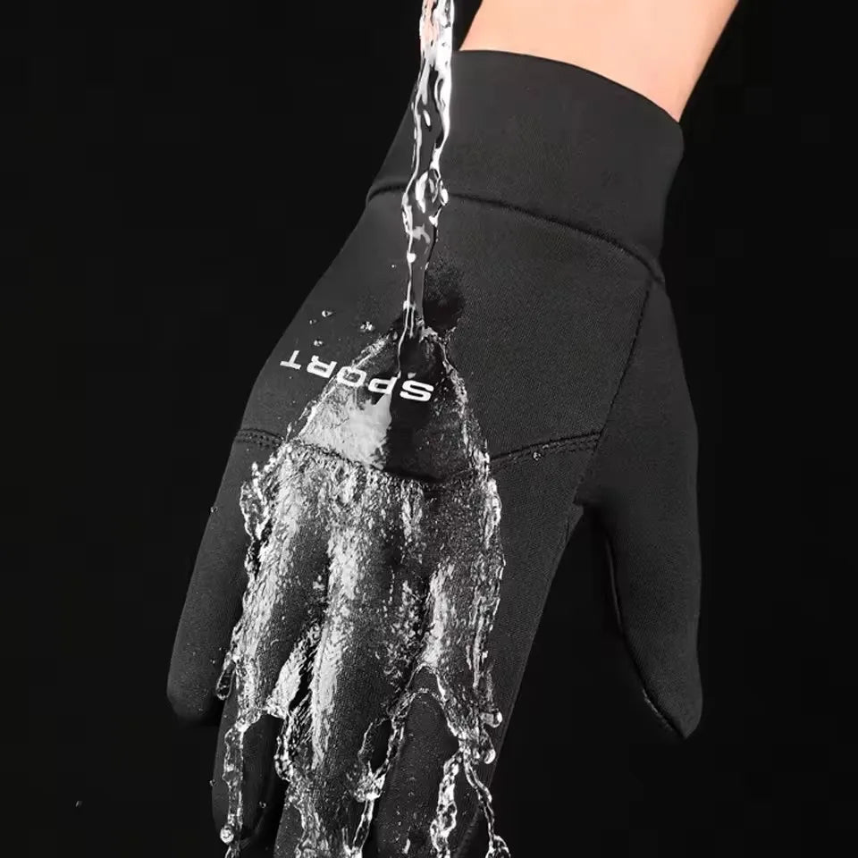 Autumn and Winter Touchscreen Men's and Women's Warm Gloves Plush Outdoor Sports Windproof and Cold Proof Cycling Gloves