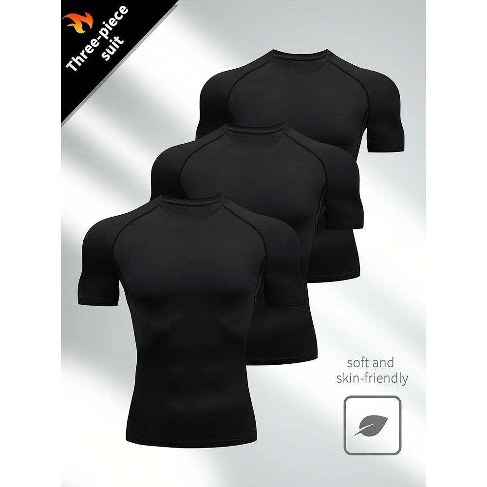 Quick-Dry Compression Gym Tee