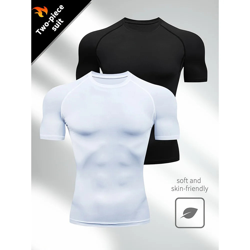 Quick-Dry Compression Gym Tee