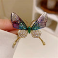 Butterfly Flower Brooch Pin