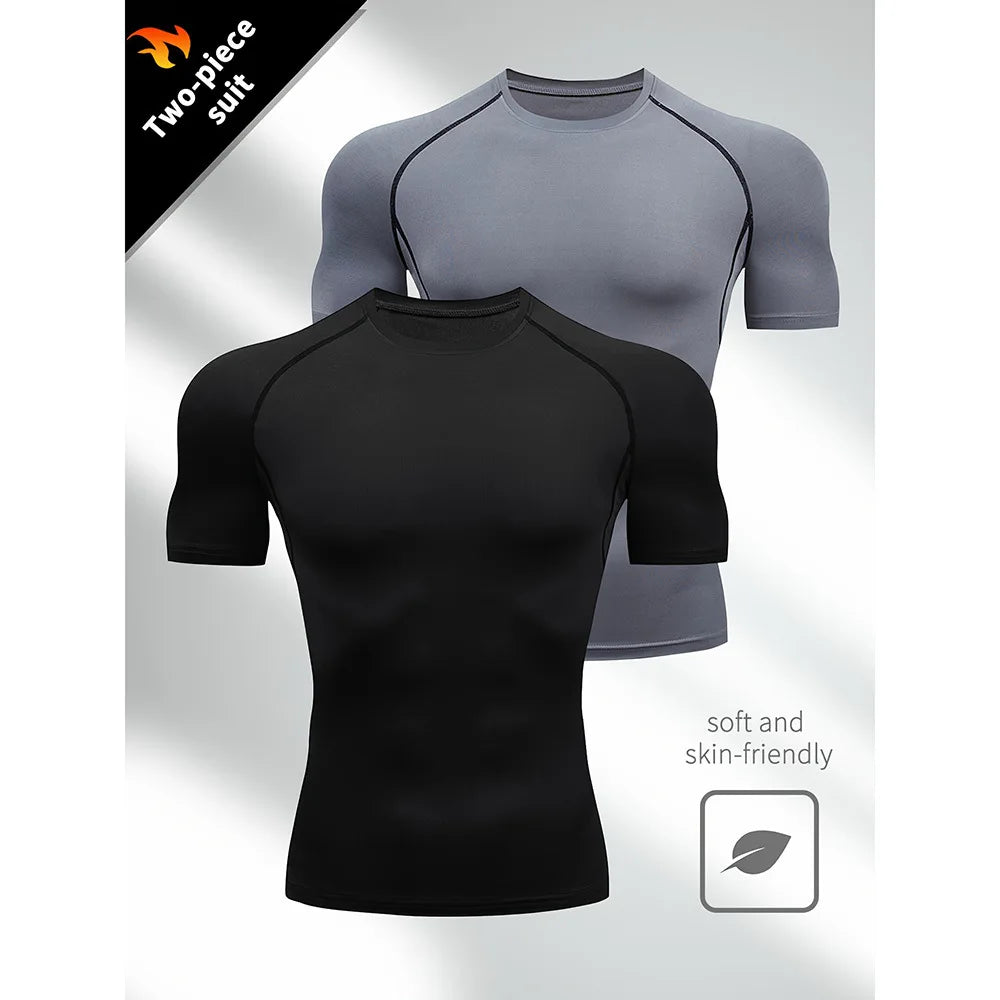 Quick-Dry Compression Gym Tee