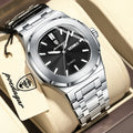 Square Luminous Quartz Wristwatch