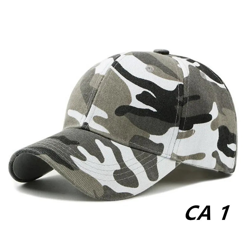 Men Women Camouflage Printed Armygreen Baseball Caps Jungle Anti-UV Sunhat Outdoor Unisex Sports Adjustable Snapback Hat Visors